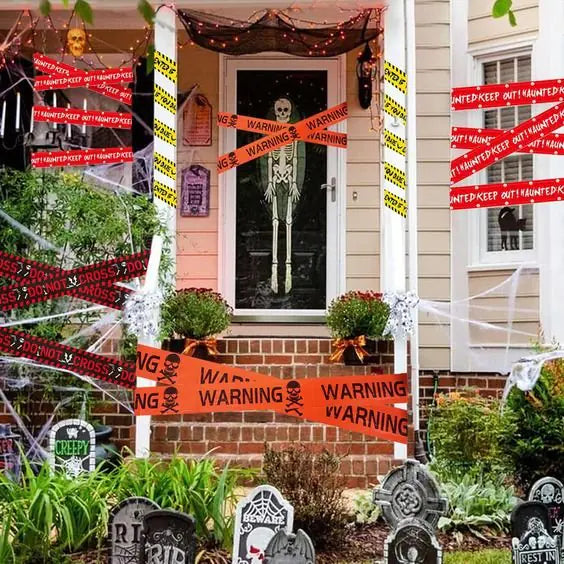 Halloween Warning Caution Tape Decoration